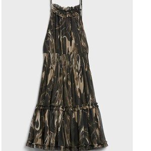 Banana Republic Halter Mini Dress Marble Size Small